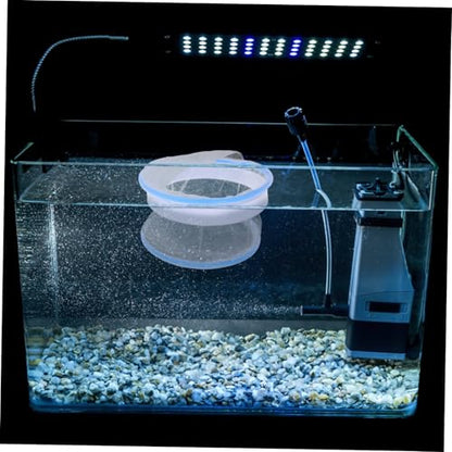 SUPVOX Guppy Breeding Box 6.49X6.49X4.13In Floating Mesh Aquarium Isolation Tank Divider Transparent Hatchery Net for Fish Fry Spawning and Monitoring