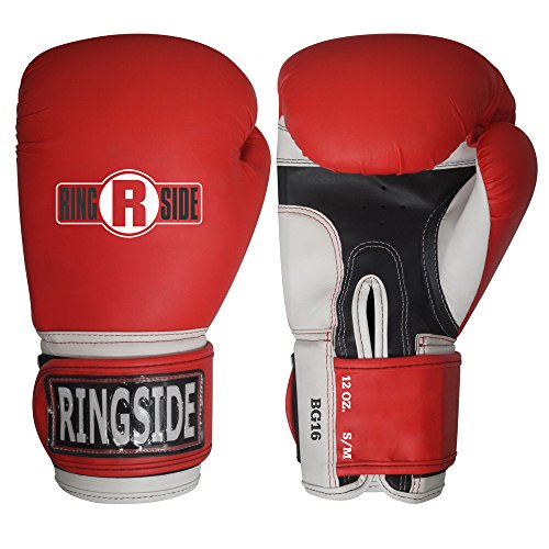 Ringside Pro Style Boxing Training Kickboxing Muay Thai Sparring Gloves - color: Red, size: Large-X-Large