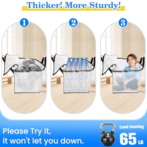 BlissTotes 2-Pack Large Moving Bags with Backpack Straps & Strong Zippers, Heavy-Duty Storage Bags Moving Boxes for Space Saving, Dorms, Transport, 76L-20 Gallons, Clear - size: 20 Gallons