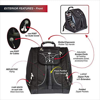 Athalon Everything Boot Bag/Backpack - color: Bluezipgray/Bk
