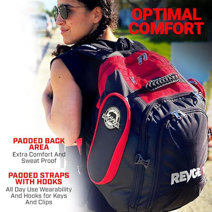 Revgear Gym Backpack, Versatile Gym Bag, Multi Compartment for Martial Arts - size: Standard