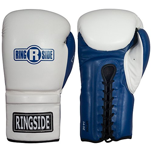 Ringside Lace IMF Tech Boxing Training Sparring Gloves - color: White, size: 16 OZ