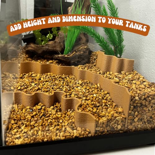 REEFSHAPE Aquarium or Terrarium Substrate Cliffs Combo Pack | Separate Substrate Layers in Aquariums or Terrariums to Create Cliffs & Depth | Made in USA (Cliff Combo, Tan)