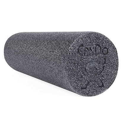 CanDo Plus Round Gray Exercise Fitness Foam Rollers for Muscle Restoration, Massage Therapy, Sport Recovery and Physical Therapy 6" x 18" - size: 6" X 18"