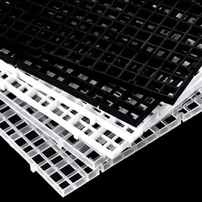 6Pcs Grids Bottom Isolate Tray Aquariums Divider Tray Fish Tanks EggCrate Light Diffuser Divider Filter AquaticSupply
