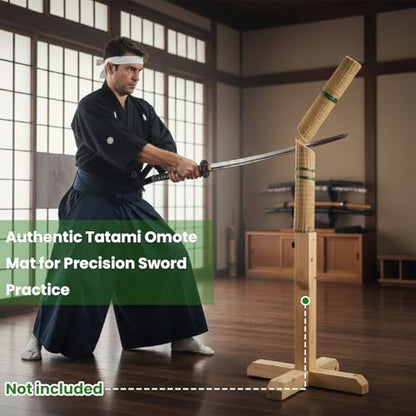 Tameshigiri Tatami Mat, Japanese Sword Cutting Practice Target for Katana, 71x34 Inch, Made of Authentic Straw for Samurai Martial Arts Training (6 Pack)