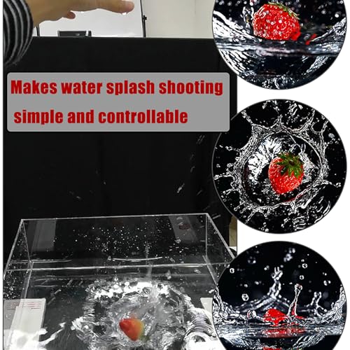 Acrylic Water Tank Deep and Shallow Sink Five-Sided Tray, 2 in Thickness Fish Tank Shooting Transparent Water Tank Pool, Food and Cosmetics Storage Box(120x80x6cm/47.2x31.5x2.3in) - size: 120x80x6cm/47.2x31.5x2.3in