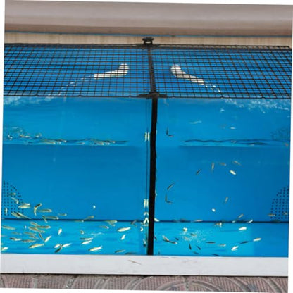 balacoo 4Sets Fish Tank Divider Plastic Grid Separator for Aquarium Escape Panels with Clamps for Fish and Pet Enclosures