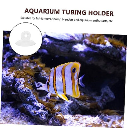 Happyyami 25pcs Aquarium Fixed Suction Aquarium Heater Holder Hose Warmers Aquarium Tubing Aquarium Airline Suction Cups Aquarium Suction Cup Clip Air Heater Securing Clip Plant
