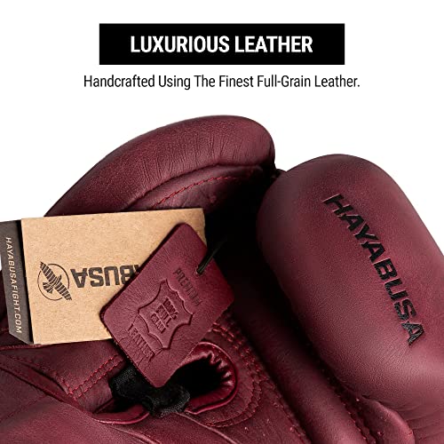 Hayabusa T3 LX Leather Boxing Gloves | Leather Boxing Gloves, Training Gloves Men and Women, Sparring Gloves, Heavy Bag Gloves, 16oz Boxing Gloves, Muay Thai Gloves - color: Crimson, size: 16oz