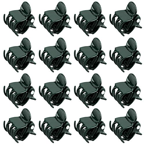 KINGLAKE Orchid & Plant Support Clips - 100 Pcs Dark Green Garden Cymbidium Clips to Keep Stems & Vines Upright