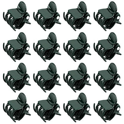 KINGLAKE Orchid & Plant Support Clips - 100 Pcs Dark Green Garden Cymbidium Clips to Keep Stems & Vines Upright