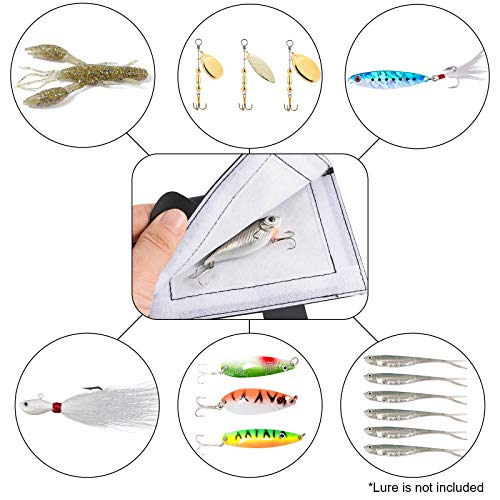 Dr.Fish 3 Pack Fishing Lure Wraps Lure Hook Cover Shield for Fishing Rod Thick Soft Padded Pierce Resistant Hard Baits Minnow Crankbait Popper Spinnerbait