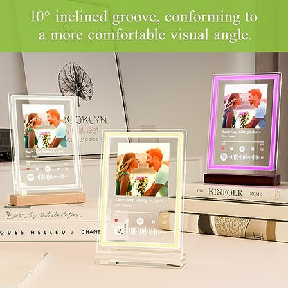 Bemaystar Acrylic Stands for Display, Plaques, Crystals, Photo Albums, Display Base Stand, RectangularBase