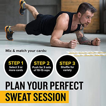 Bodyweight Workout Cards, Instructional Fitness Deck for Women & Men, Beginner Fitness Guide to Training Exercises at Home or Gym (Bodyweight, Vol 1) - style: Bodyweight Vol1