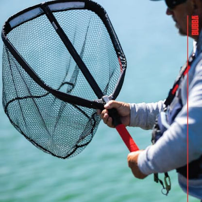 Bubba Telescoping Net with Non-Slip Grip, Collapsible, Adjustable, Durable Aluminum, Lightweight, for Fishing, Boating, and Outdoors - size: Small