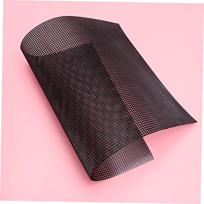 Veemoon 5pcs Plastic Mesh Grid for Fish Tanks Flexible and Cuttable Black Mesh for Crafting Aquarium Dividers and Breeding