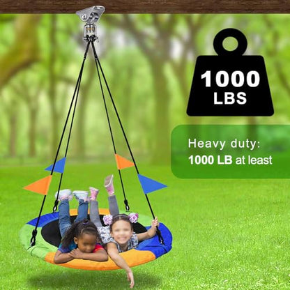 SELEWARE Silent Swing Hangers Stainless Steel Bearing Swing Hook 1 Pack - color: Silver ( 1 Pack 360° Bearing Swing Hanger )