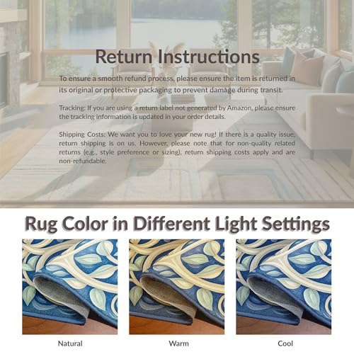 5'x7' Washable Modern Fish Area Rug, Yellow Non-Shedding Pet Friendly Carpet for Small Living Room, Playroom, Bedroom, Easy Care Kids Safe Mat | Ref:1887345 - color: Blue/Pattern 45, size: 5' x 7' (Rectangular)