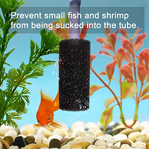 4PCS Pre-Filter Foam Sponge Roll Aquarium Filter Intake Cover for Aquarium Fish Tank (Small)