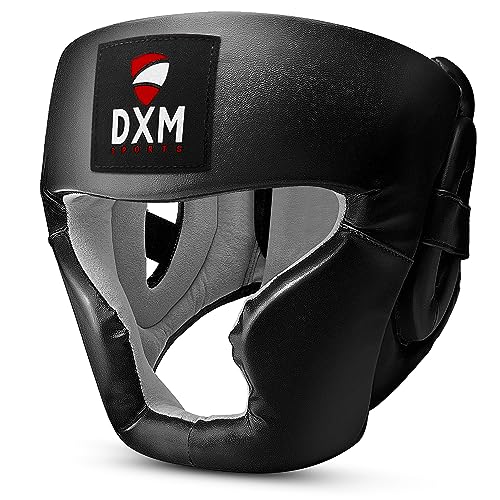 Boxing Headgear for MMA Training, Sparring Kickboxing - Adjustable Safety Head Guard for Muay Thai, Karate, Taekwondo - color: Black, size: Small