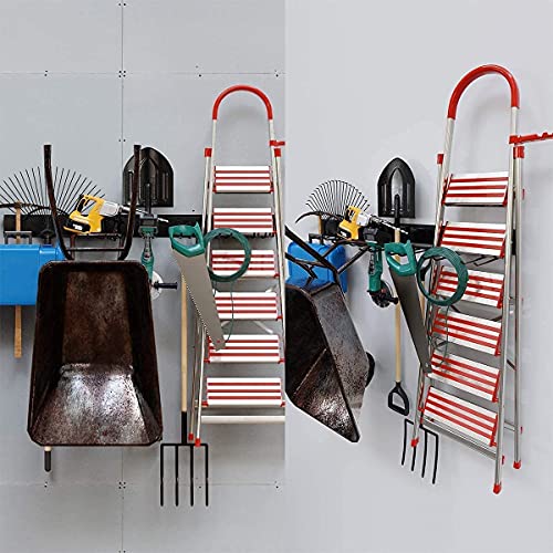 TORACK Tool Storage Rack Heavy Duty Garage Wall Mount Garden Tool Organizer - size: Metal Rack