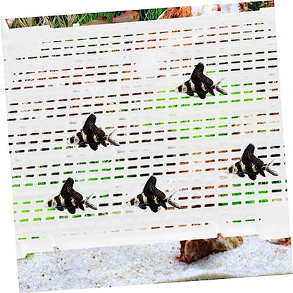 LIOOBO 4pcs Aquarium Isolation Divider for Fish Tank Panel Cups for Enhanced Water Permeability Betta Fish Separator Transparent System