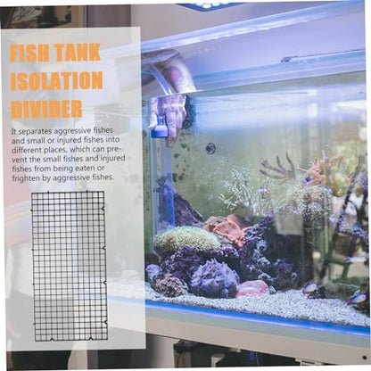 POPETPOP 6pcs Aquarium Filtration Plates Plastic Fish Tank Mesh Isolation Net for Filtration and Divider Use