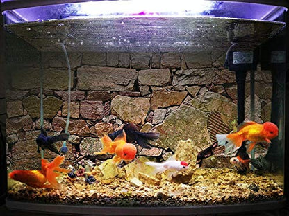 Water Stone Aquarium Background Poster PVC Fish Tank Decorations Landscape (72" x 25"/ 183 x 64cm) - size: 72" x 25"/ 183 x 64cm