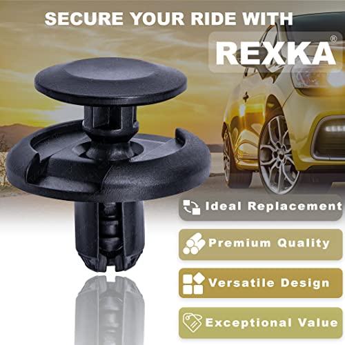 Rexka 40pcs Fender Liner Splash Shield Clip Retainer Fastener Rivet for Toyota Lexus 90467-07164 Camry, Celica, Corolla iM, Echo, Highlander, Prius, Prius V, RAV4, Sienna, Solara, ES (Pack of 2) - size: One Size (Pack of 2)