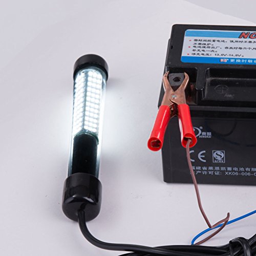 SAMDO IP68 12V LED Underwater Fishing Light 1080 Lumens Fish Attracting Light, Night Fishing Light 10.8W - color: White