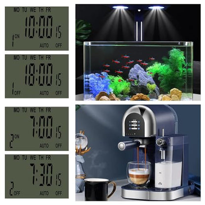 Digital Plug-in Timer Outlet Socket 20 on/Off Programmable Timer Switch