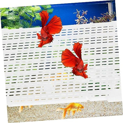 4pcs Aquarium Divider Cups Isolation Board for Fish Tank Cuttable to Fit for Breeding Juvenile Fish and Creating Separate Compartments
