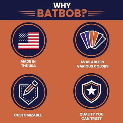 BatBob Team 12 Pack - Dugout Organizer & Single Bat Rack - Bat Holder for Dugout Fence - Baseball Softball Dugout Organizer - Holds Bat, Helmet, Glove & Face Mask - Baseball Bat Holder - Made in USA - color: 12 Pack - Black