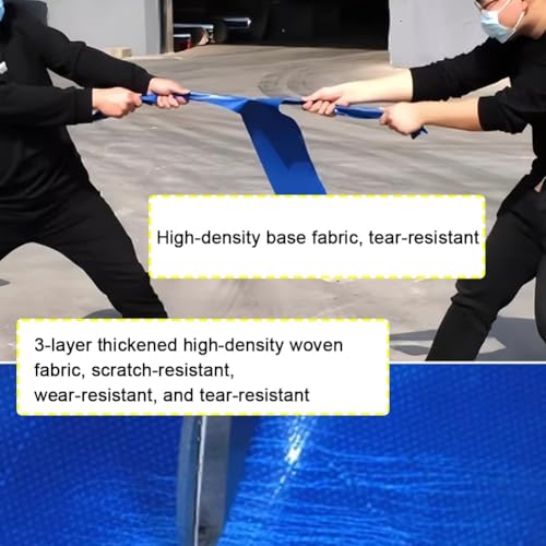 GZHERVICES Above-Ground Fish Pond (with Steel Frame and Drain Valve), Canvas Fish Pond, PVC Koi Tank, Suitable for Koi Breeding and Irrigation Water Storage (Blue)(2x1x0.6m) - size: 2x1x0.6m