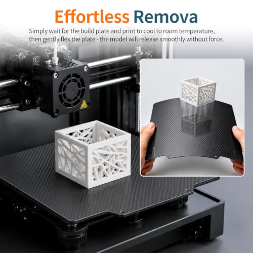 SPARKX i7 Build Plate Double Sided Smooth PET PEO Sheet for SPARKX i7 267x301mm, 3D Printer Flexible Removable Spring Steel Plate Heated Bed Platform Mat - size: 267x301mm, style: Black PEO+PET