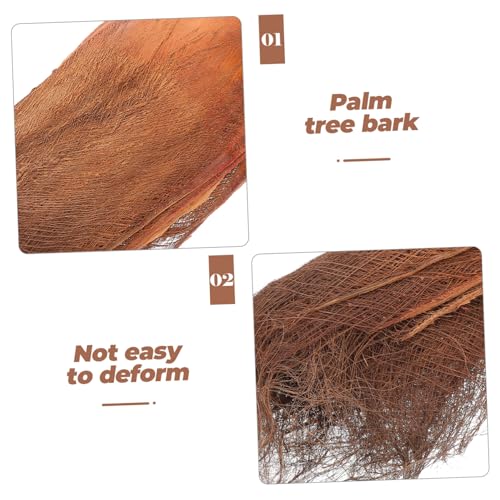POPETPOP 5 Sheets Palm Tree Bark for Fish Breeding Delicate Barks for Aquarium Decor Plant Supply and Garden Backdrop for Hatching Fish Fry and Enhancing Aesthetic Appeal