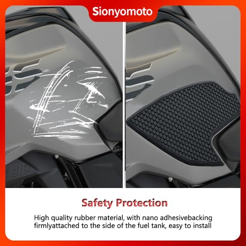 Fuel Gas Tank Pad Protector Stickers Decal Set Compatible with G310GS G310R 2017 2018 2019 2020 2021 2022 2023- Anti-Slip Protective Kit, Black | 3-Piece