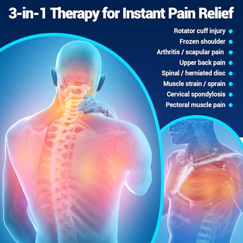 Comfytemp Large Ice Pack for Neck Shoulders Upper Back Pain Relief - color: Blue, size: Large