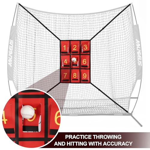 Adjustable Strike Zone Target,Numbered Pitching Pad for Baseball - style: Black
