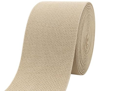 Khaki Wide Knit Elastic Band 3" x 5yd for Sewing - color: Khaki #27