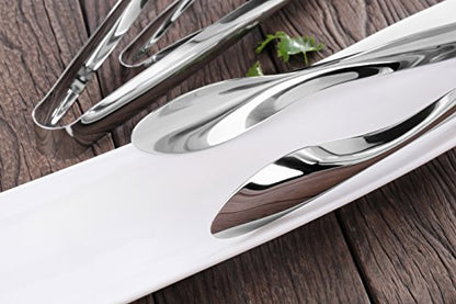 Artaste 43167 Rain 18/10 Stainless Steel Utility Tongs, Set of 3