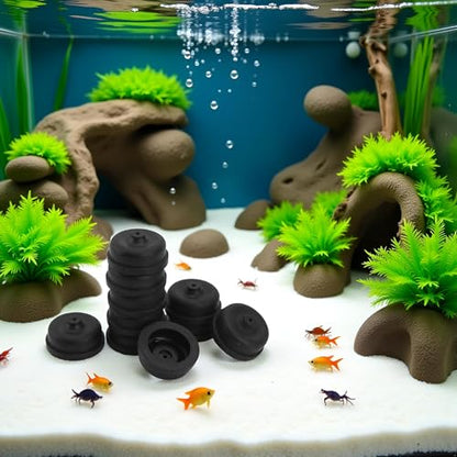 10Pcs Black Aquarium Diaphragm Air Pump Accessories EPDM Rubber Oxygen Pump Replacement Parts for Aquarium Fishing Oxygen Pump,Pumps and Filters