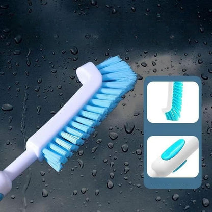 Aquarium Cleaning Brush - Blue Fish Tank Scrubber, Retractable Multi-Function Brush for Algae & Dirt, Aquarium Care Tool for Glass Tanks