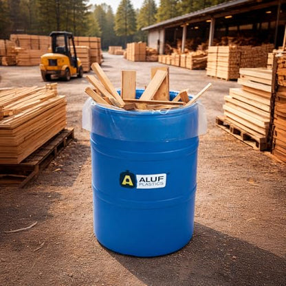 Ultrasac 55 Gallon Clear Plastic Drum Liners 4 MIL - 38" x 63" - For Contractor, Industrial, Construction, & Municipal (Pack of 50)
