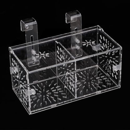 Fish Breeding Box, Transparent Acrylic Fish Isolation Box with Isolation Board, Fish Separator for Aquarium Fish Breeding, Shrimp Clownfish Guppy (20CM*10CM*10CM) - size: 20CM*10CM*10CM