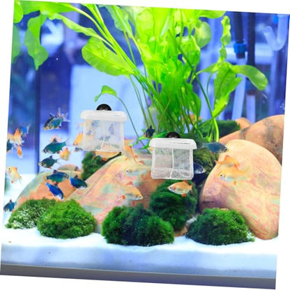 GALPADA 5pcs Aquarium Fish Breeding Net with Cups Fine Mesh Separator for Fish Tank Lightweight Protective Net for Juvenile Survival for Aquatic Environments