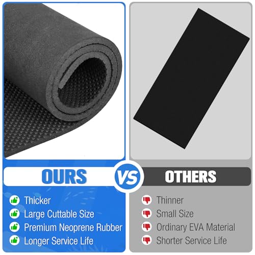 2PCS Aquarium Leveling Mat for Under Tank, 48" x 24" x 0.2" Neoprene Foam, Non-Slip Shockproof Self Leveling Fish Tank Mat, Easy to Cut, Water Compressible Mat for Uneven Surfaces, Black - size: 48x24 In -2P