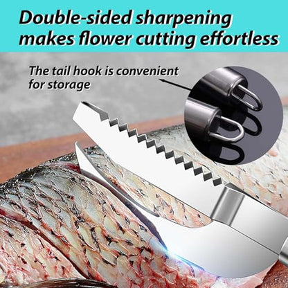 6 Shrimp Deveining Tool Stainless Steel, FRIVASTIC Shrimp Peeler Fish Scraper, Fish Scaling Tool Shrimp Cleaner, Fish Bone Tweezers Fish Cleaning Knife, Pin Bone Tweezers for Salmon Shrimp Fish - color: 6 Shrimp Deveining Tool