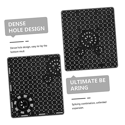 COLLBATH 12pcs Aquarium Bottom Plates Separation Board for Dividing Easy to Install Material for Fish Tank Isolation